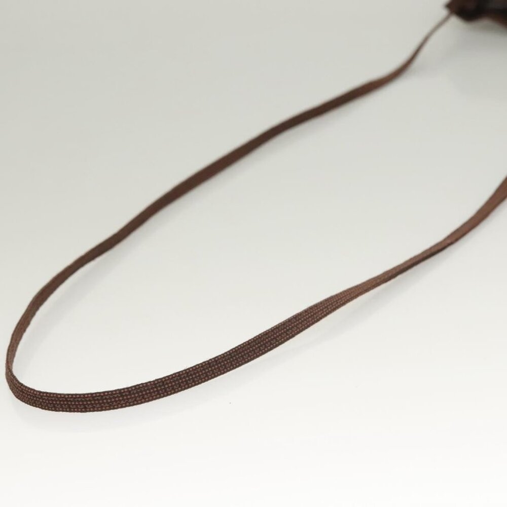 Authentic HERMES Her Line Shoulder Bag Canvas Brown - Picture 14 of 16